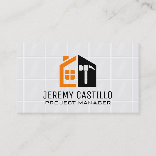 Cartão De Visita Construtor | Empreiteiro Geral  (Frente)