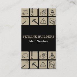 Cartão De Visita Construtor Manager Construtor Contratante Geral