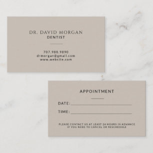 Cartão De Visita Consulta de Ortodontista de Dentista Moderno