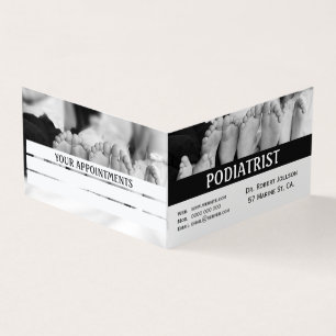 Cartão De Visita Consulta Médica Simples de Pés de Podiatra