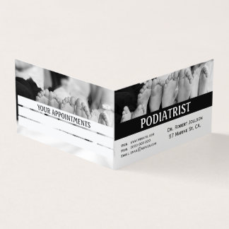 Cartão De Visita Consulta Médica Simples de Pés de Podiatra