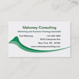 Cartão De Visita Consulta moderna do marketing de negócio
