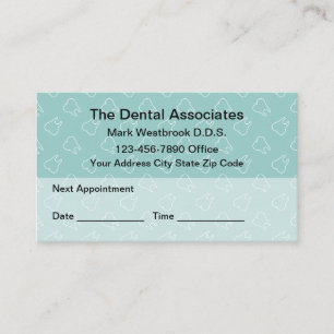 Cartão De Visita Consulta Odontológica Padrão Moderno de Dente