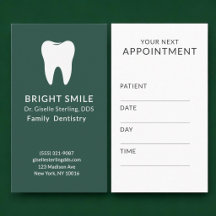 Consulta odontológica verde para dentista profissi