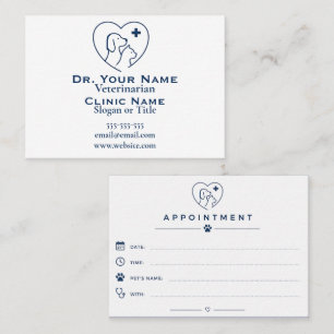 Cartão De Visita Consulta Veterinária Minimalista Personalizável