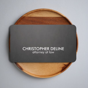 Cartão De Visita Consultante corajoso elegante simples do branco