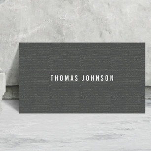 Cartão De Visita Consultante elegante minimalista do branco