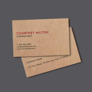 Cartão De Visita Consultante IMPRESSO elegante minimalista do papel