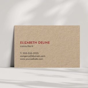 Cartão De Visita Consultante legal elegante minimalista do papel de