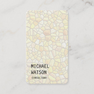 Cartão De Visita Consultante na moda liso simples do teste padrão