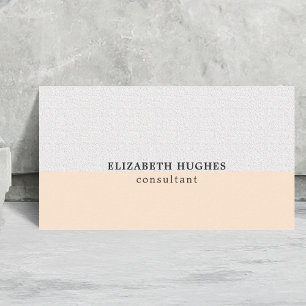 Cartão De Visita Consultante Pastel limpo elegante simples da