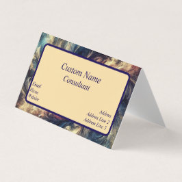 Cartão De Visita Consultor Arte Abstrata Moderna