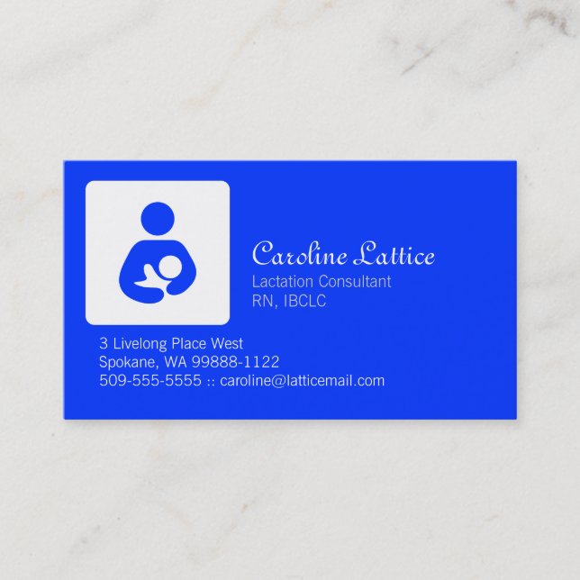 Cartão De Visita Consultor de Aleitamento (Frente)