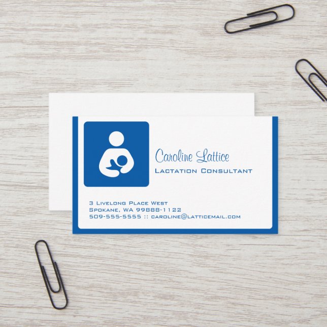 Cartão De Visita Consultor de Aleitamento (Frente/Verso In Situ)