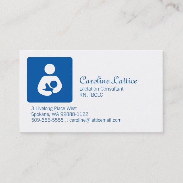 Cartão De Visita Consultor de Aleitamento (Frente)