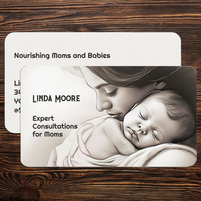 Cartão De Visita Consultor de amamentação (Breastfeeding Consultant Business Cards)