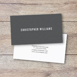 Cartão De Visita Consultor de Cinzas de Textura Elegante Simples Mo
