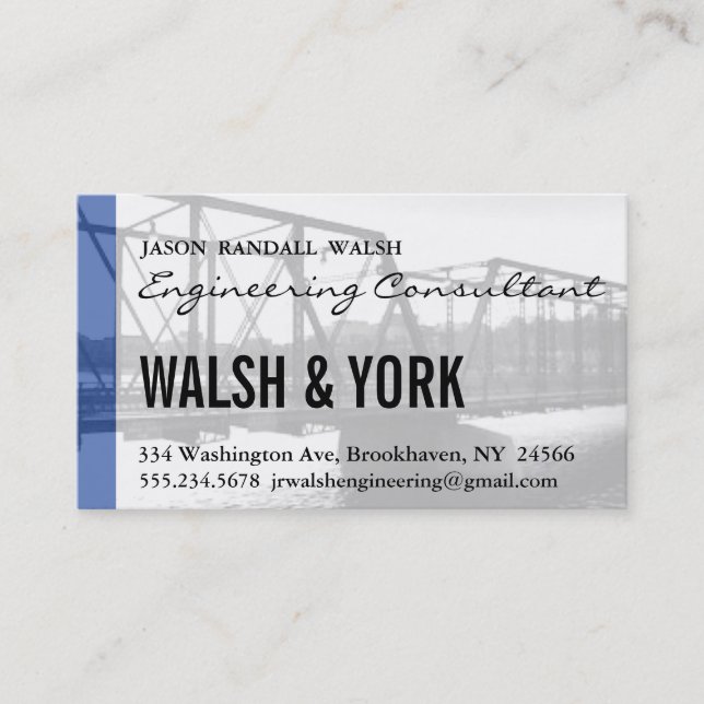 Cartão De Visita Consultor de engenharia (Frente)