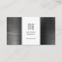 Consultor de Folha Metálica Preta Monogramada
