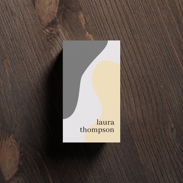 Cartão De Visita Consultor de Padrão de Pastel Elegante mínimo (Criador carregado)