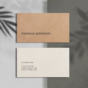 Cartão De Visita Consultor de Textura de Papel Impresso Elegante Mo