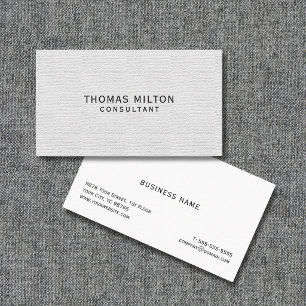 Cartão De Visita Consultor de Textura Simples e Elegante