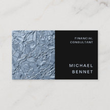 Consultor Financeiro Azul Elegante