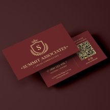 Consultor Jurídico Advogado Elegante Coroa Burgund