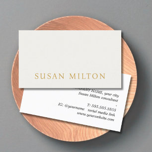 Cartão De Visita Consultor Ousado Pastel Elegante Minimalista