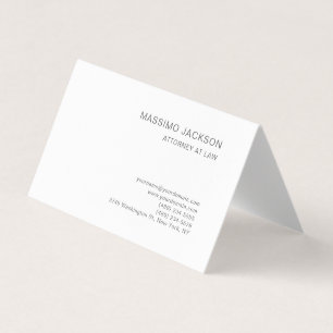 Cartão De Visita Consultor Preto Branco Minimalista Moderno Advogad