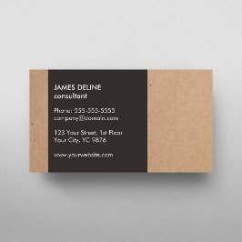 Cartão De Visita Consultora Branca de Cinzas de Cartolina Moderna