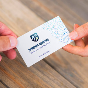 Cartão De Visita Consultoria de TI para empresas   Branca Simples F