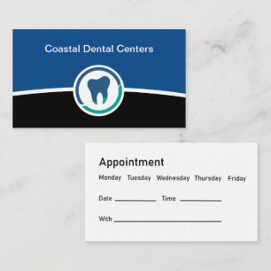 Cartão De Visita Consultório Dentário Moderno Consulta com Dentista