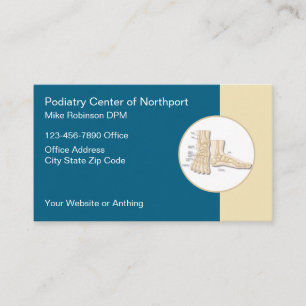 Cartão De Visita Consultório Médico Podiatria