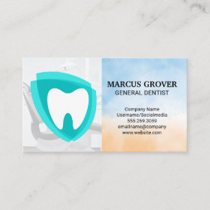 Cartão De Visita Consultório Odontológico Logotipo de Saúde Denta