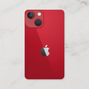Cartão De Visita conta do Instagram edição de telefone vermelho des