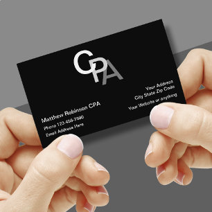 Cartão De Visita Contador CPA Estilo Monograma