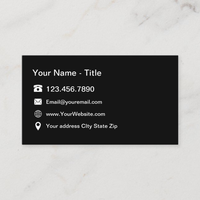 Cartão De Visita Contato Profissional (Frente)