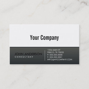 Cartão de visita contemporâneo