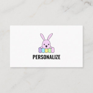 Cartão De Visita Contemporâneo, simplificado, elegante e editável