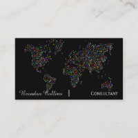 Continentes coloridos do mapa do mundo dos