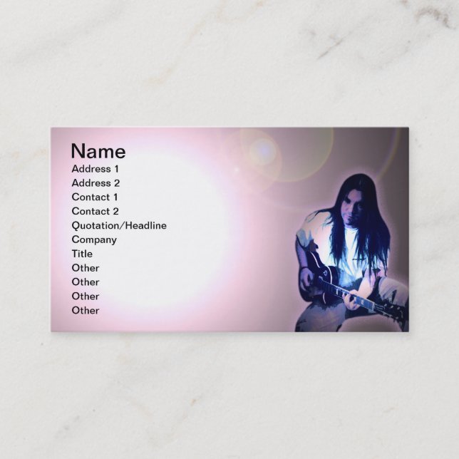 Cartão De Visita Continua a rocker (Frente)