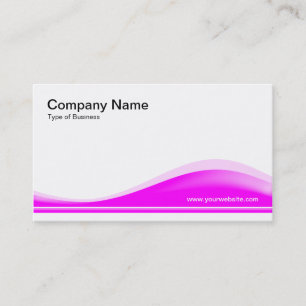 Cartão De Visita Contorno de onda - Magenta