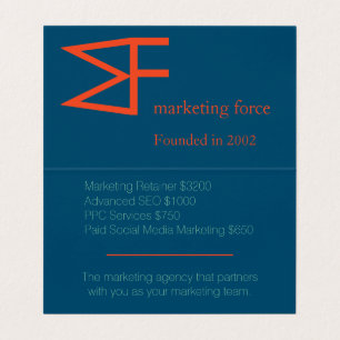 Cartão De Visita Contraste de cores profissionais