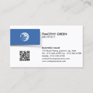 Cartão De Visita Contratante da arquitetura de arquitetura