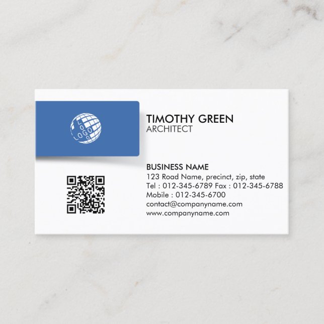 Cartão De Visita Contratante da arquitetura de arquitetura (Frente)