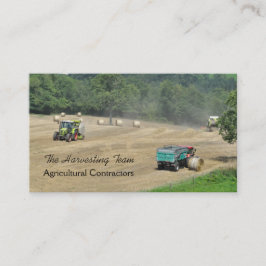 Cartão De Visita Contratante de colheita agrícola