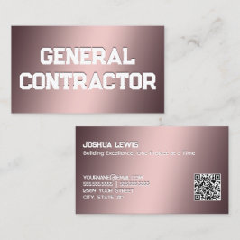 Cartão De Visita Contrato geral QR