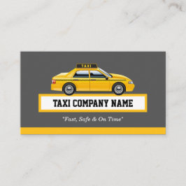 Cartão De Visita Controlador de Boné Licenciado - Taxi Amarelo