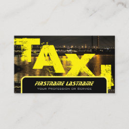 Cartão De Visita Controlador de táxi profissional taxi amarelo táxi